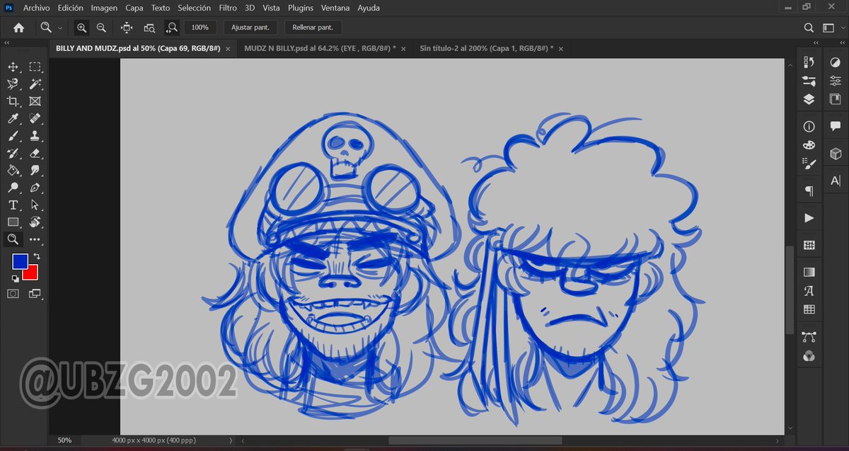 UBZG2002's tweet photo. Speaking of WHICH. Billy and Murdoc, need to soon line art this, and color it. Curly Murdoc it gives me such a joy. Drew him,with the white outfit of Freddie Mercury <'3
#ubzg2002art #gorillaz #gtwt #murdocniccals #BillyBoy https://t.co/gBFFQMfri5