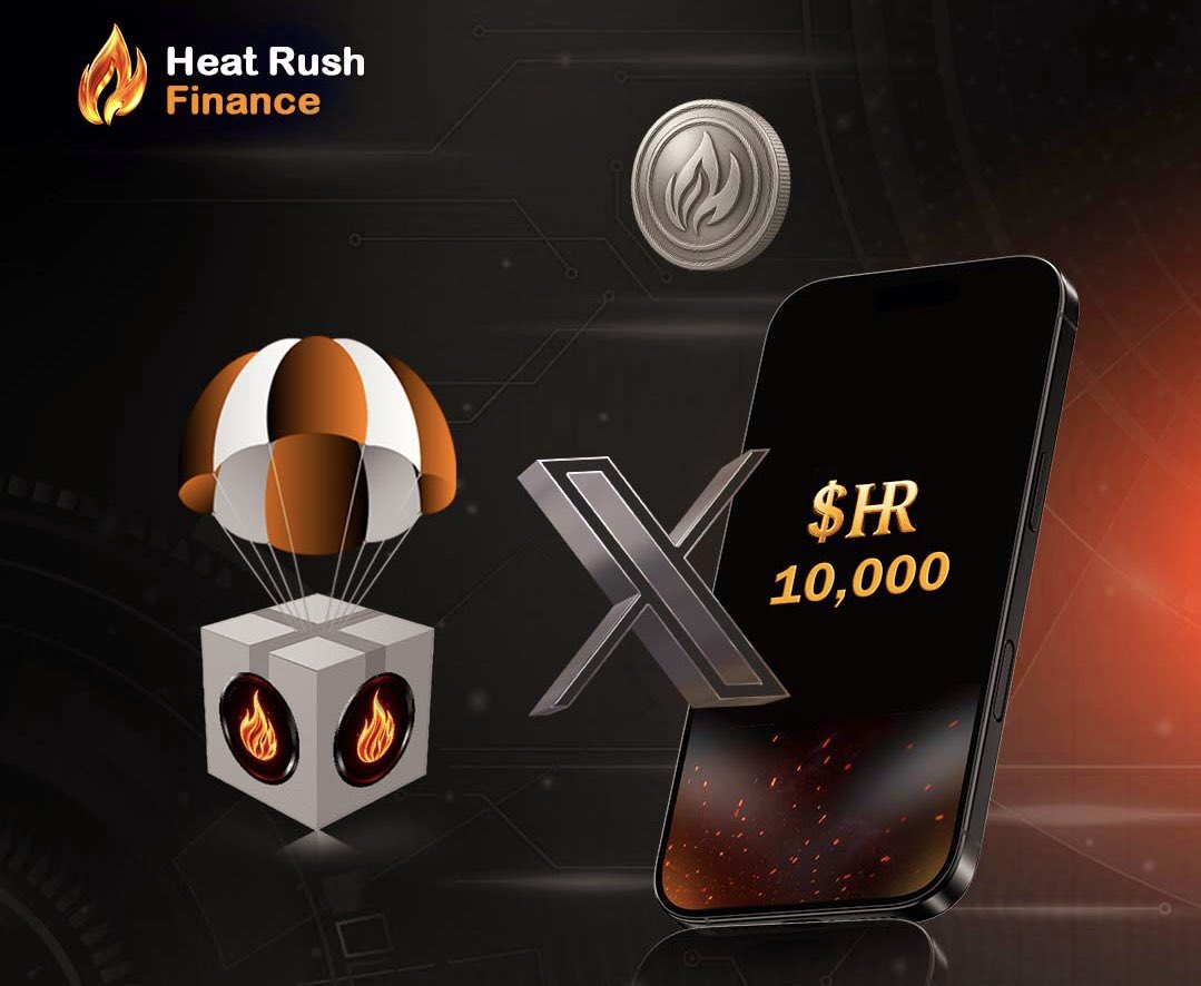 🚨10,000 $HR  winner 🪂

⏰ Follow + RT <a href="/Rush_finance/">Heat Rush</a> 

🔥 Drop your EVM wallet address