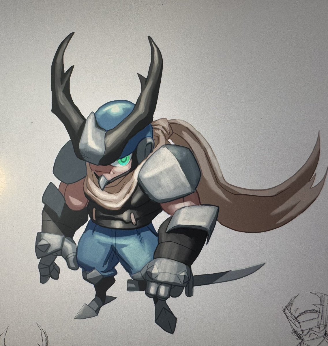 markarotGC's tweet image. I will be sharing the progress of Ninja Beetles more regularly.
Here is Stag posing with his “Blue Steel” XD
#NinjaBeetles #IndieGameDev #characterdesign