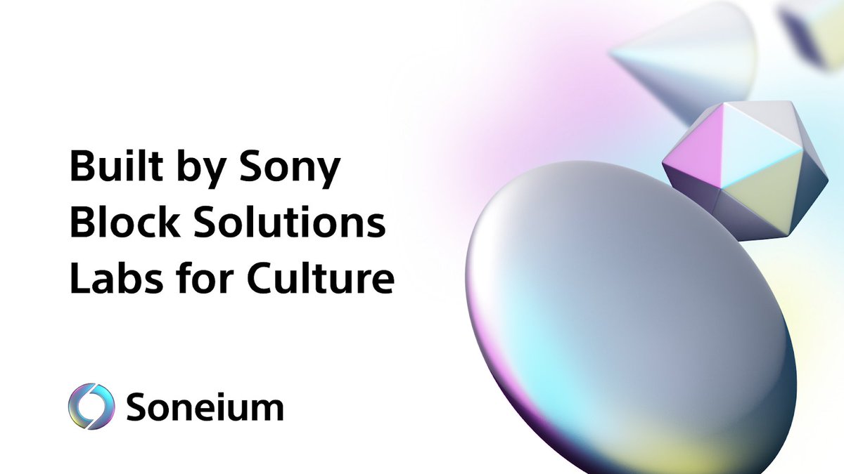 Soneium 💿 tweet media