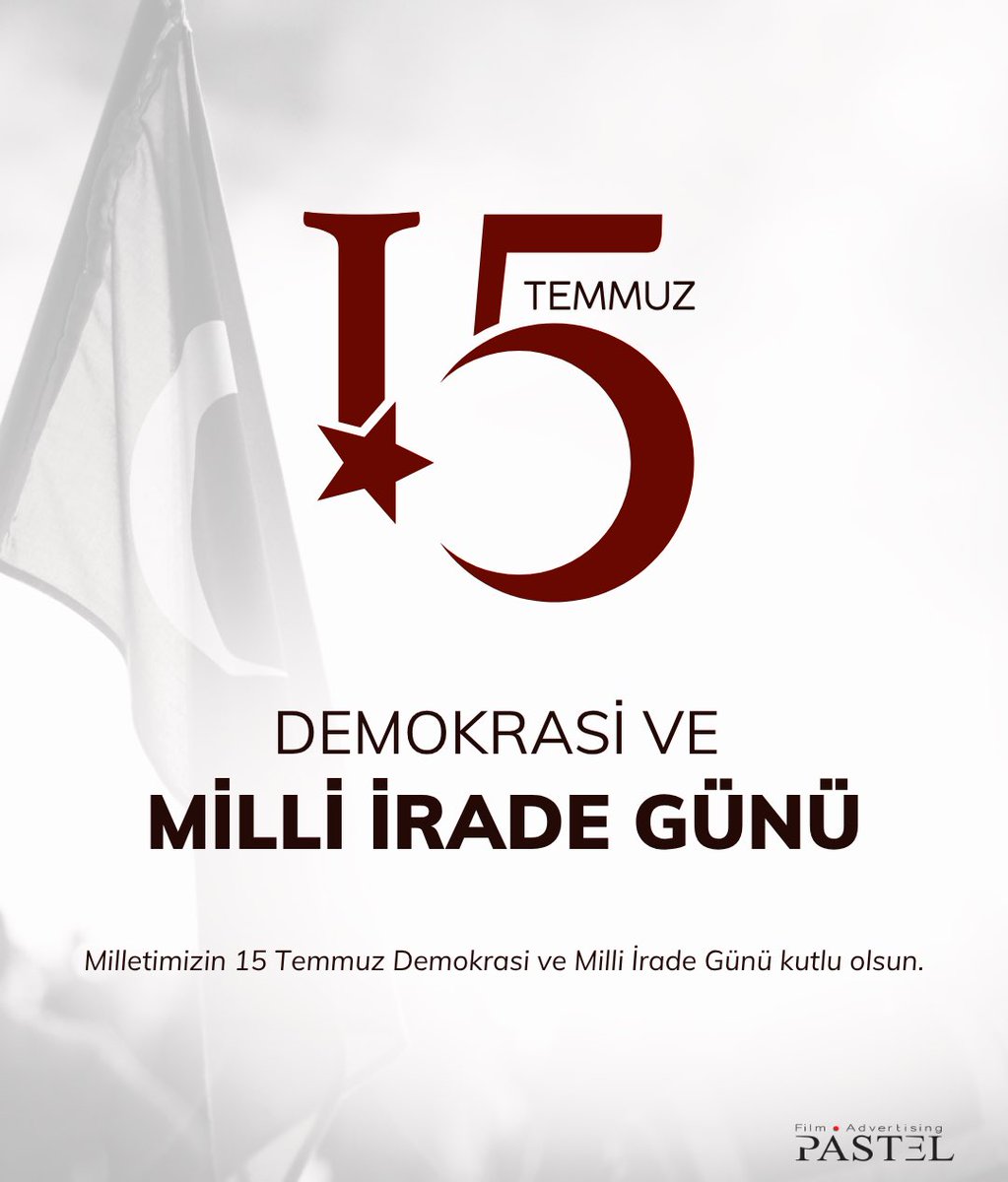 15 Temmuz Demokrasi ve Millî Birlik Günü’nde; şehitlerimizi rahmetle, gazilerimizi minnetle anıyoruz. 🇹🇷
#15Temmuz #DemokrasiVeMilliBirlikGünü