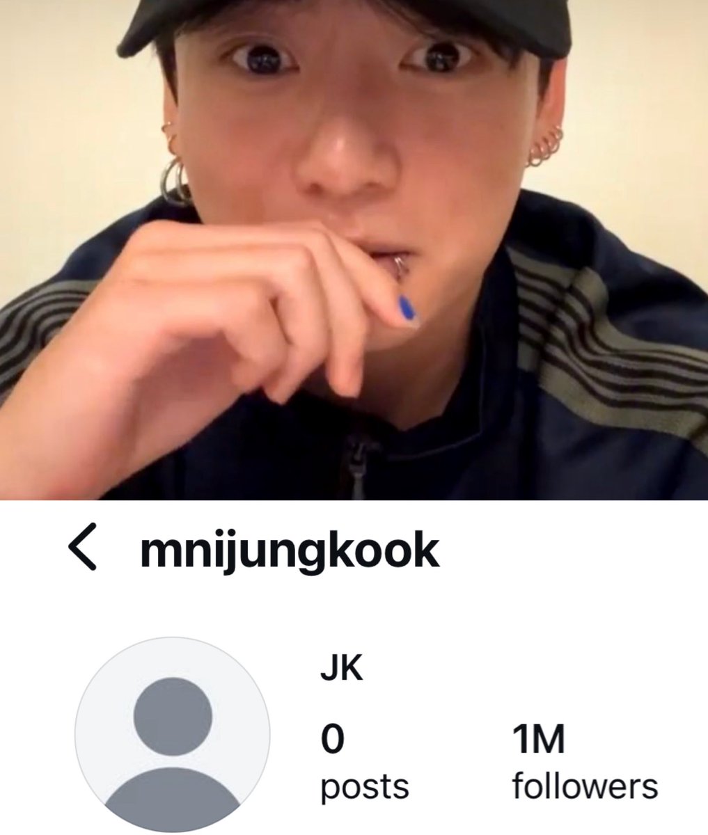 Jungkook’s new Instagram account has already surpassed 1M followers! 

instagram.com/mnijungkook