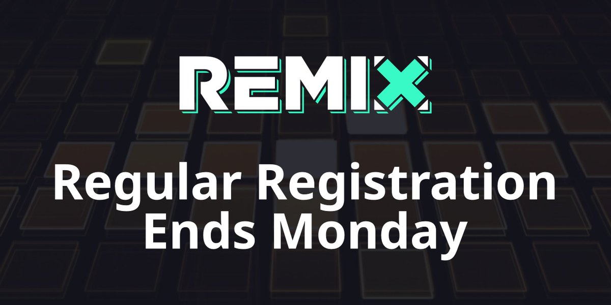 ace_series's tweet image. Less than a week left for Remix 2025 Regular Registration!

Sign up now before prices increase!

Start.gg/remix