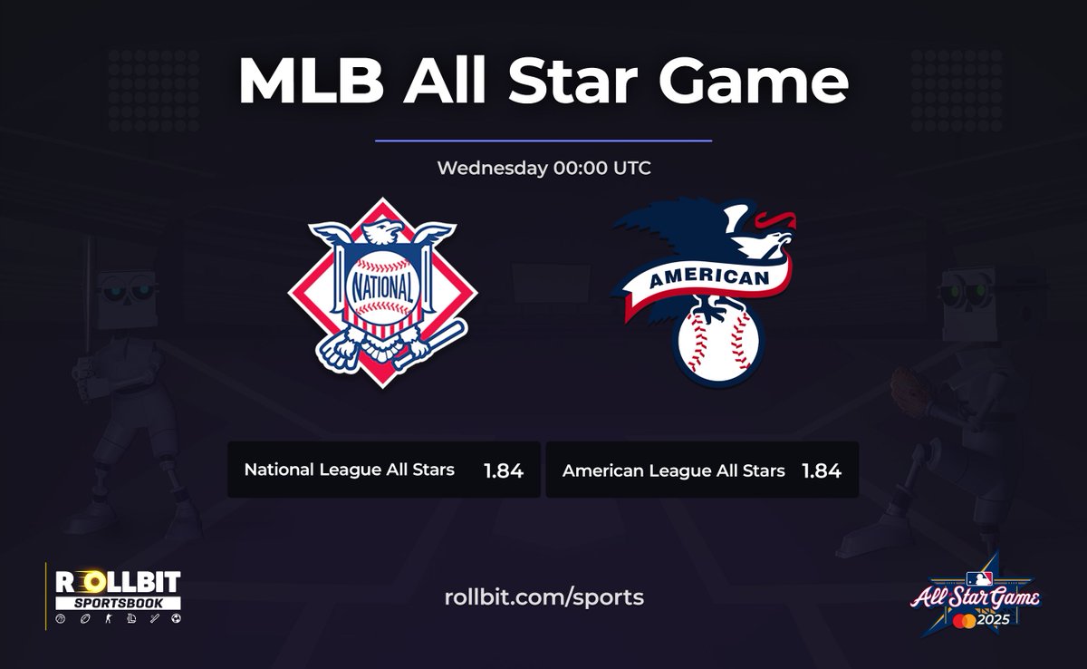 You don't want to miss the MLB's best players battle in tonight's #AllStarGame 

We'll be giving $50 Rollbit balance to one lucky follower for every home run hit! ⚾️

Include NL or AL in a reply for your chance to win.