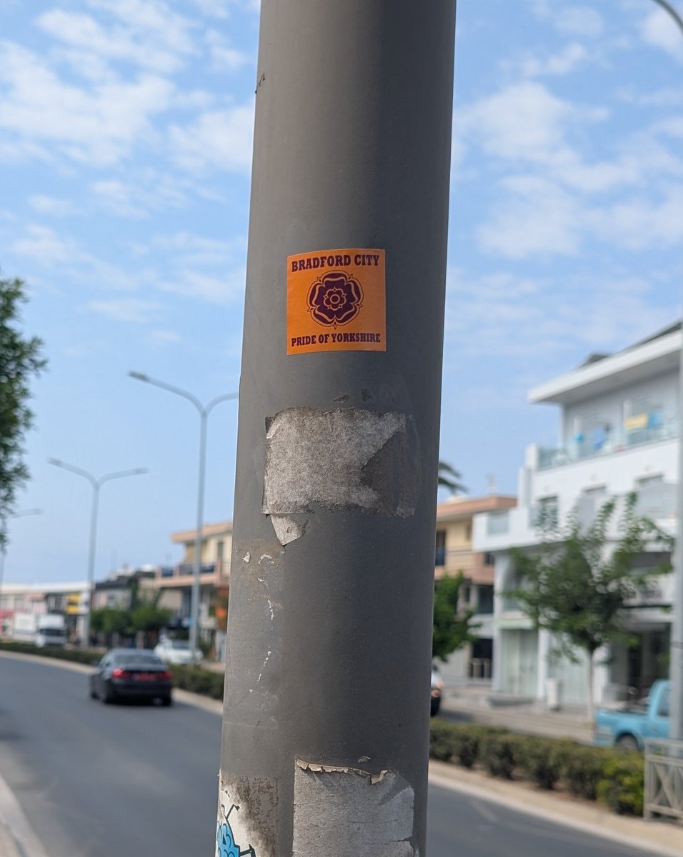 Thecityvent's tweet image. Tomb Of The Kings Avenue, Paphos. Bumped into a group of city fans last night in an Irish bar, we are everywhere! Where have you got to this summer? Bonus points if you've got photos of the stickers in some weird & Wonderful places... #bcafc