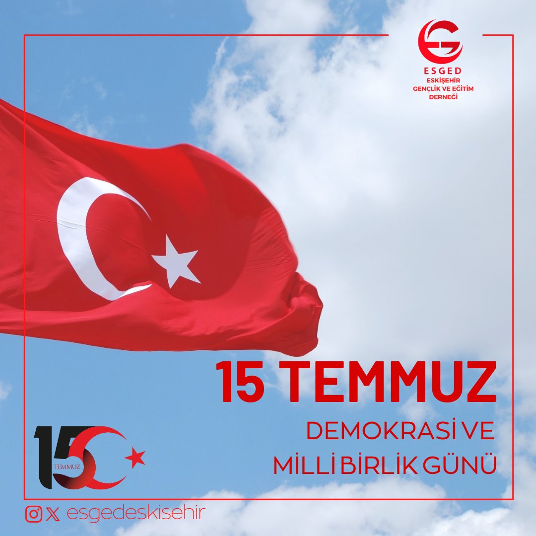 15 Temmuz Demokrasi ve Milli Birlik Günü’nde, hain terör örgütünün darbe girişimine karşı dimdik durduk. Tüm şehitlerimize Allah rahmet eylesin, ailelerine sabır, gazilerimize şifalar versin.

#15Temmuz
#ZaferinAdıTürkiye🇹🇷