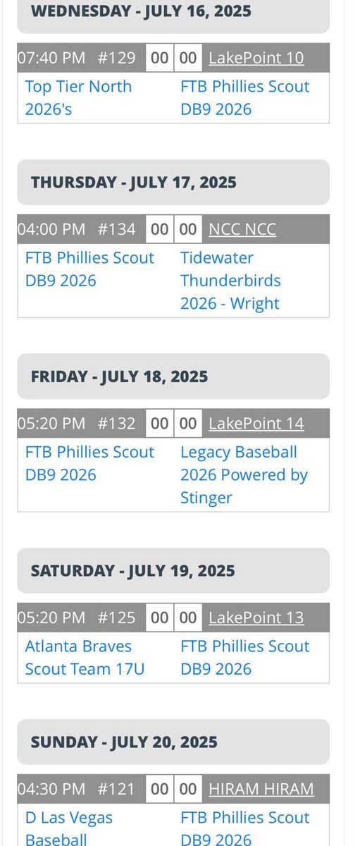 Cole Guy (@coleguy2427) on Twitter photo My schedule <a href="/LakePointSports/">LakePoint Sports</a> this weekend I can’t wait to get rolling!!!!
<a href="/domonic9brown/">domonic brown</a>
<a href="/FTB_PhilliesDB9/">FTB Phillies Scout DB9 2026</a>
<a href="/brendanjordan14/">Brendan Jordan</a> My schedule <a href="/LakePointSports/">LakePoint Sports</a> this weekend I can’t wait to get rolling!!!!
<a href="/domonic9brown/">domonic brown</a>
<a href="/FTB_PhilliesDB9/">FTB Phillies Scout DB9 2026</a>
<a href="/brendanjordan14/">Brendan Jordan</a>