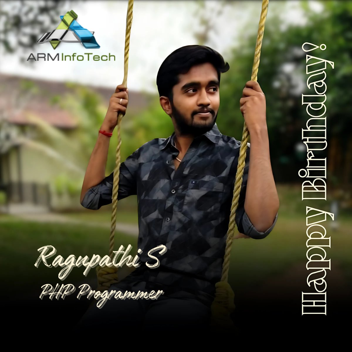 arminfotech's tweet image. 🎉 It’s cake time!
Happy Birthday to Ragupathi, our amazing PHP Programmer 🎂
Clean code, great vibes, and a brighter year ahead—cheers to you!
#HappyBirthday #PHPDeveloper #TeamARM #CodeAndCelebrate #DevLife #ARMInfoTechFamily