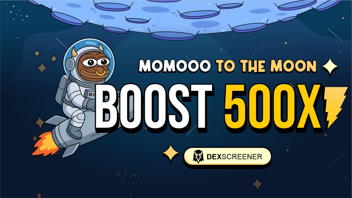 moomoothemoon's tweet photo. This is massive. $MOMOOO boost 500x returns and it’s still trending 🚀
https://t.co/FwzIHfOR1h https://t.co/PqvY9BqKjA