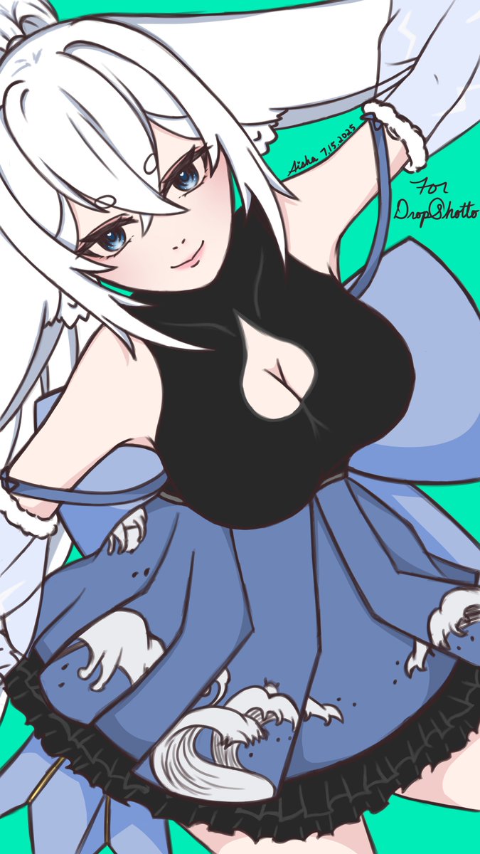 Another doodle art done on stream today for my lovely model fund supporters on Ko-fi!
Thank you <a href="/Dropshotto/">Drop Shotto ⛈️🌊 The Storm Drake</a> 💖
I hope you like it 👉🏼👈🏼
#AishaArt #doodle #rkgk