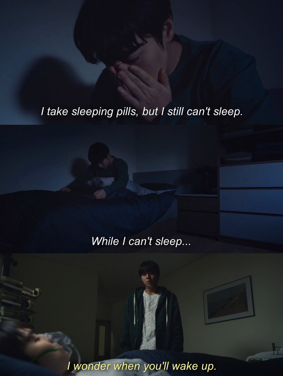 “are they lovers???”

“worse…
Sieun couldn’t sleep because 
Suho couldn’t wake up”