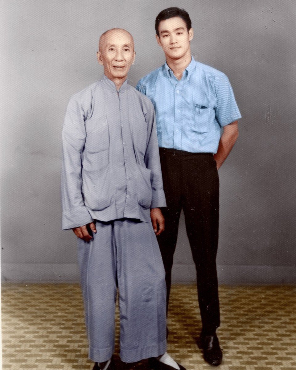 師弟のツーショット
ブルース・リーとイップ・マン