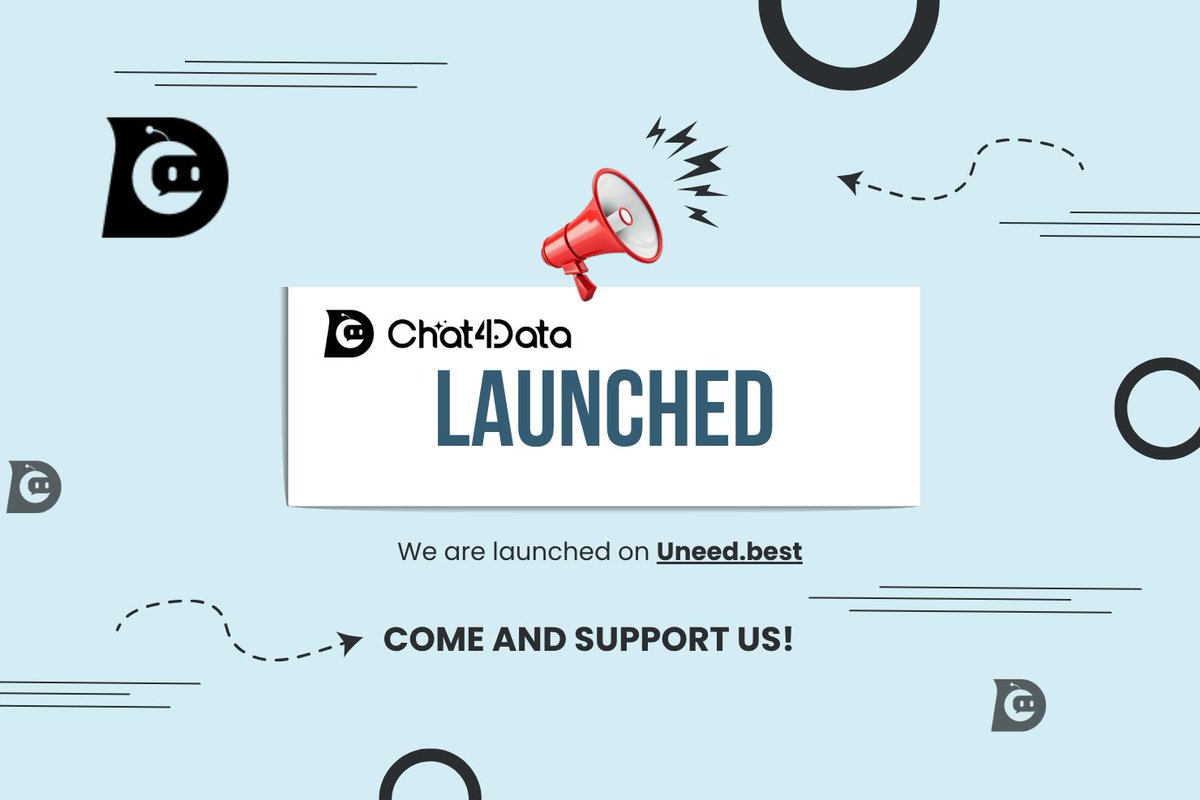 chat4data's tweet image. 🔥 NEW LAUNCH! #Chat4Data just dropped on #Uneedbest leaderboards! 🚀
Stop manual scraping – get instant insights to boost your rankings.✨

♥️Love it? 💔Hate it?
🔗Find us here: uneed.best/tool/chat4data

#AItools #DataAnalytics #GrowthHacking #MarketingTech
@UneedLists