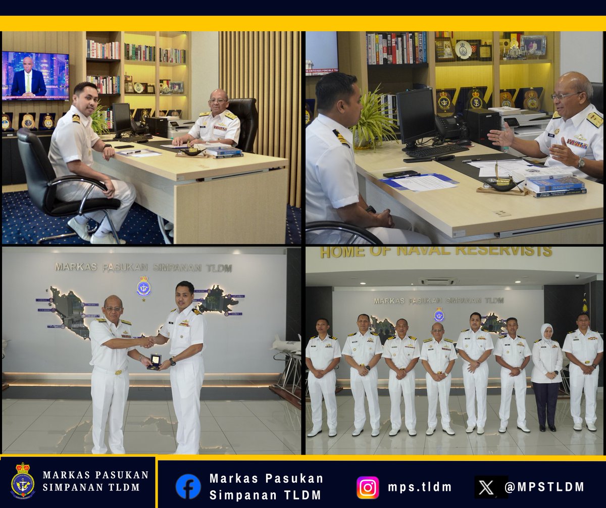 14 Jul - Sesi temu bual antara Laksma Azhar bin Adam dan P/Kdr Sharizal bin Shuib dari PUSMAS telah dilaksanakan bertujuan untuk memberi penjelasan yang lebih mendalam mengenai peranan dan fungsi PSSTLDM serta hala tuju strategik yang ingin dicapai oleh MPS TLDM pada masa hadapan