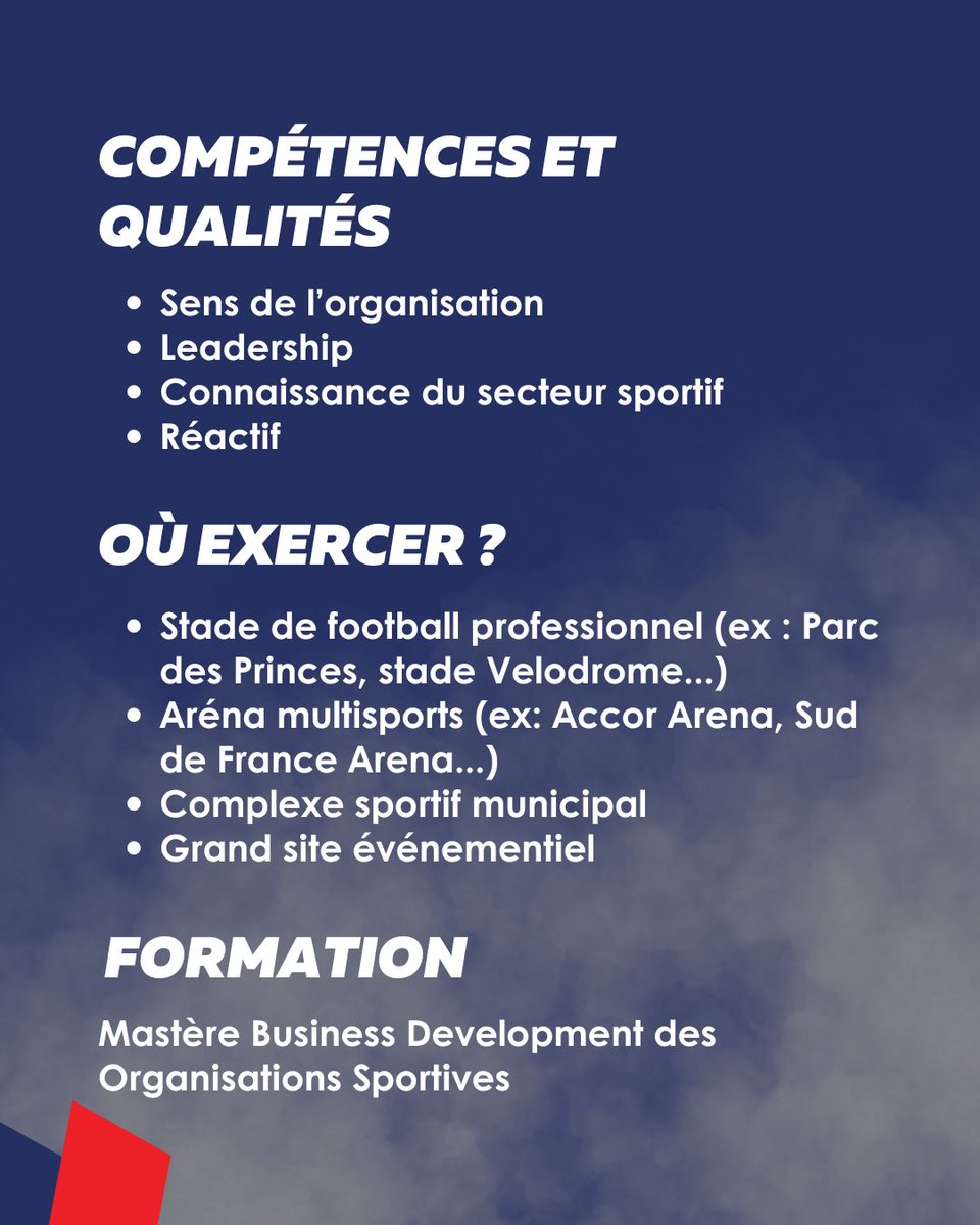 🎯 Gérer un stade, encadrer des équipes, piloter la stratégie : c’est le quotidien d’un directeur de stade 🏟️

👉 Une formation ? Le Mastère Business Development des Organisations Sportives de PPA SPORT !

#ppasport #soyezsport #businessdusport #directeurdestade
