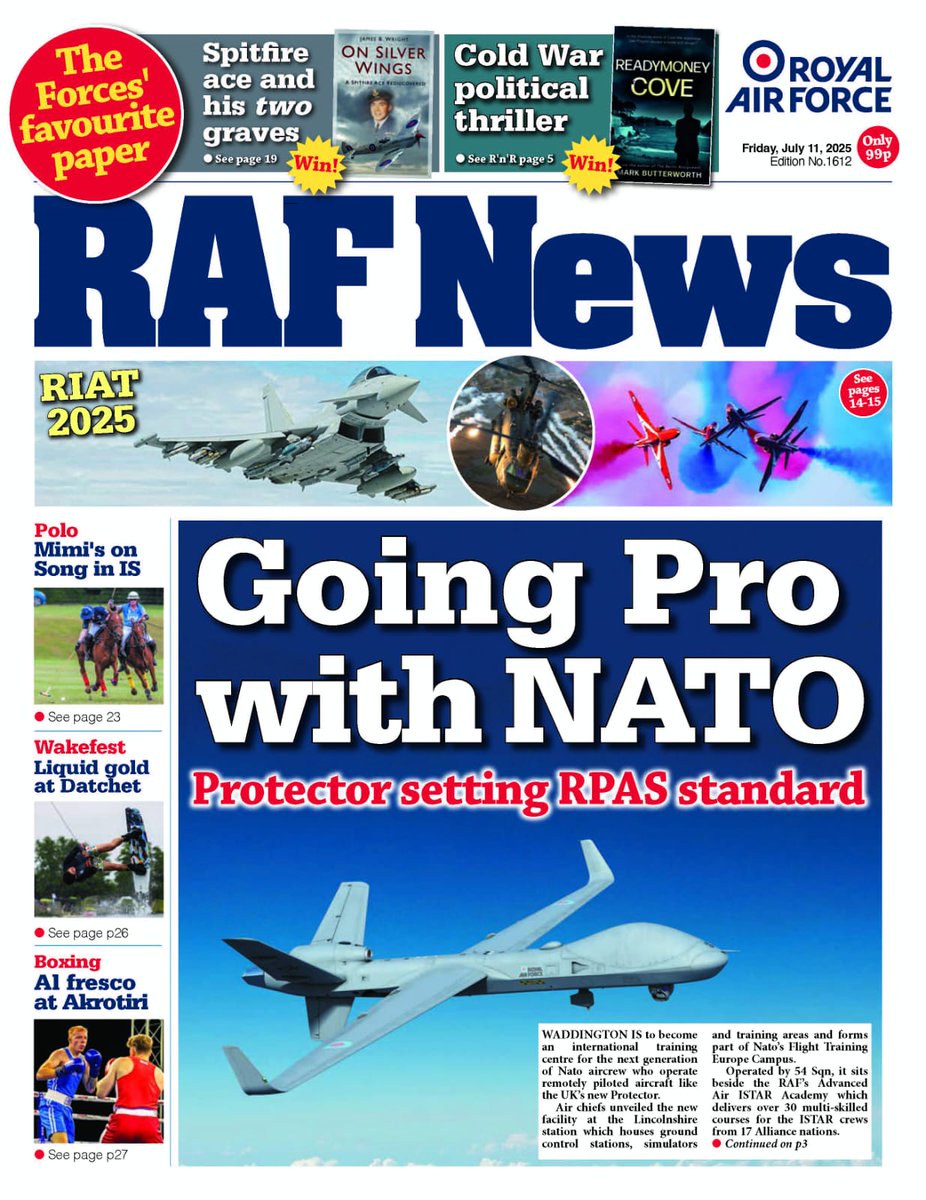 RAF News
The latest edition of RAF News is out now. Go to rafnews.co.uk to subscribe #rafnews #royalairforce #armedforces #RAFHIVE