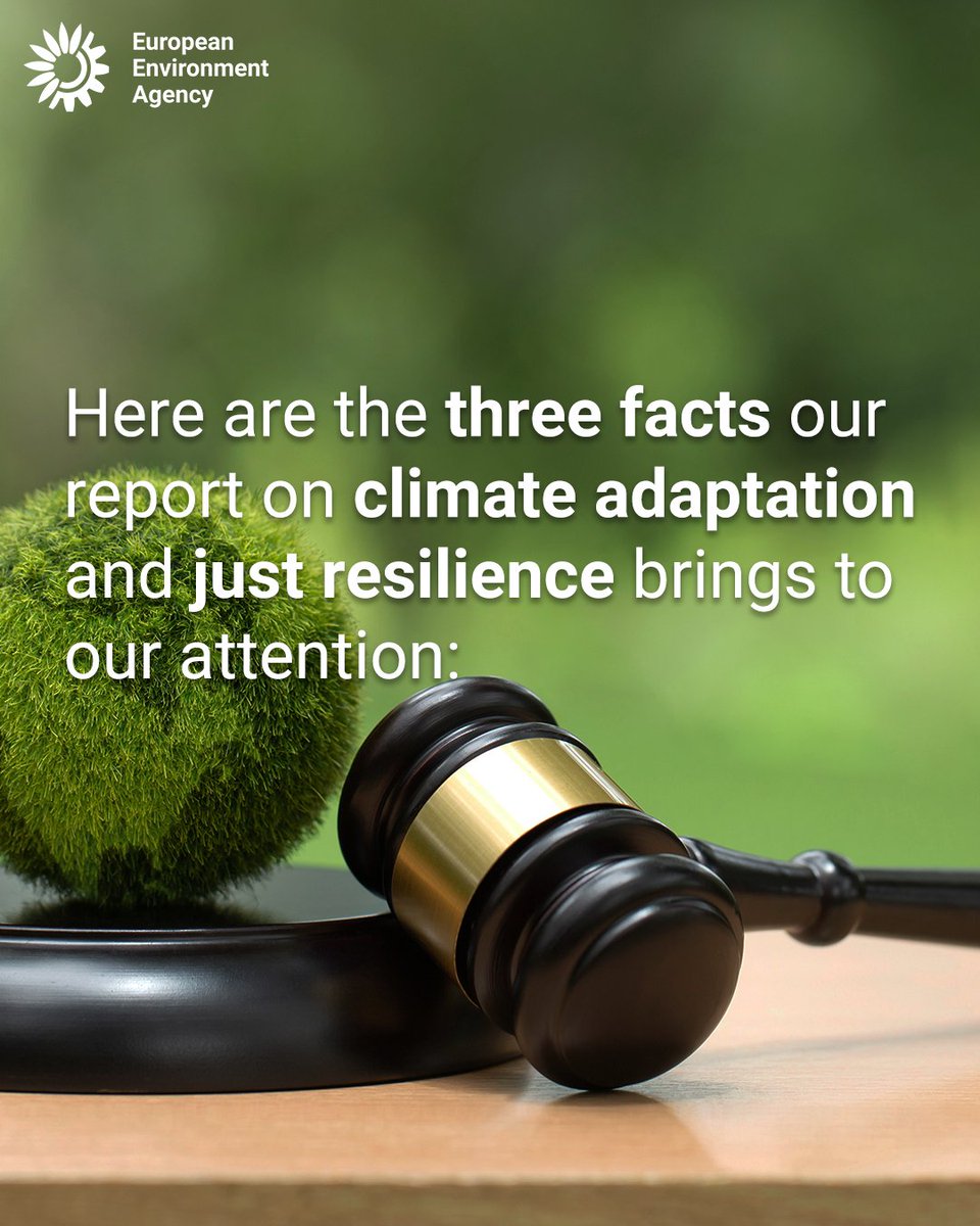 EUEnvironment's tweet image. Today is the EU Day for Victims of the Global Climate Crisis, and we would like to share Europe's latest climate adaptation report, which emphasises that fairness and justice are fundamental for building climate resilience.
👉eea.europa.eu/en/analysis/pu…