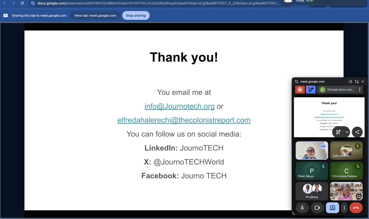 Yesterday, I was invited by <a href="/PolisLSE/">Polis@LSE</a>  to speak on the opening day of the 2025 JournalismAI Fellowship Programme for newsroom managers in Sub-Saharan Africa!

As a former fellow, I shared the impact of the training, how it led me to use AI to analyse over 3,000 pages of