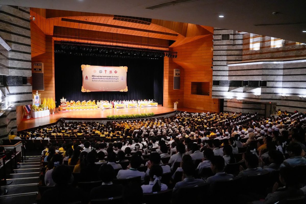 ingshin's tweet image. เป็นประธานพิธีทางศาสนามหามงคล 5 ศาสนา เฉลิมพระเกียรติพระบาทสมเด็จพระเจ้าอยู่หัว เนื่องในโอกาสวันเฉลิมพระชนมพรรษา 28 กรกฎาคม ณ ศูนย์วัฒนธรรมแห่งประเทศไทย