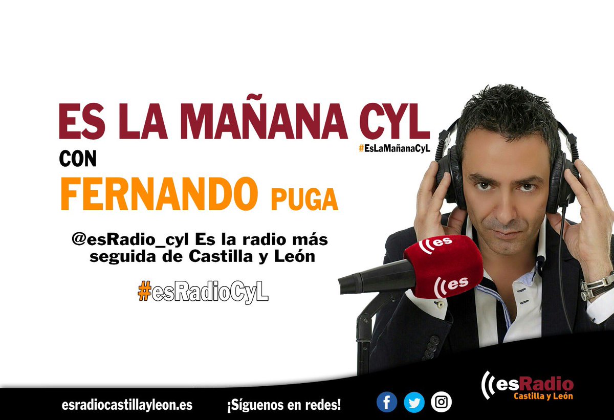 esRadio CyL (@esradio_cyl) on Twitter photo 📻 Programa especial #EsLaMañanaCyL con <a href="/FernandoGPuga/">Fernando Puga</a> y todo el equipo de #esRadioCyL desde La Cistérniga por de las Fiestas de Ntra, Sra. del Carmen.
🎙Contaremos con Alberto Redondo, alcalde <a href="/ACisterniga/">AYUNTAMIENTO DE LA CISTERNIGA</a>, y <a href="/AlfonsoPahino/">ALFONSO PAHINO</a> entre otros.
🖥 esradiocastillayleon.es/castilla-y-leo… 📻 Programa especial #EsLaMañanaCyL con <a href="/FernandoGPuga/">Fernando Puga</a> y todo el equipo de #esRadioCyL desde La Cistérniga por de las Fiestas de Ntra, Sra. del Carmen.
🎙Contaremos con Alberto Redondo, alcalde <a href="/ACisterniga/">AYUNTAMIENTO DE LA CISTERNIGA</a>, y <a href="/AlfonsoPahino/">ALFONSO PAHINO</a> entre otros.
🖥 esradiocastillayleon.es/castilla-y-leo…