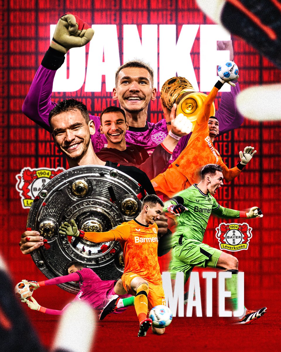 Torhüter Matej #Kovar wechselt auf Leihbasis zur PSV Eindhoven. Bei Erfüllung bestimmter Bedingungen greift eine Kaufpflicht für den niederländischen Meister.
Vielen Dank für deinen Einsatz Matej – wir wünschen dir viel Erfolg in Eindhoven! 💪🧤

#Bayer04 | #Werkself