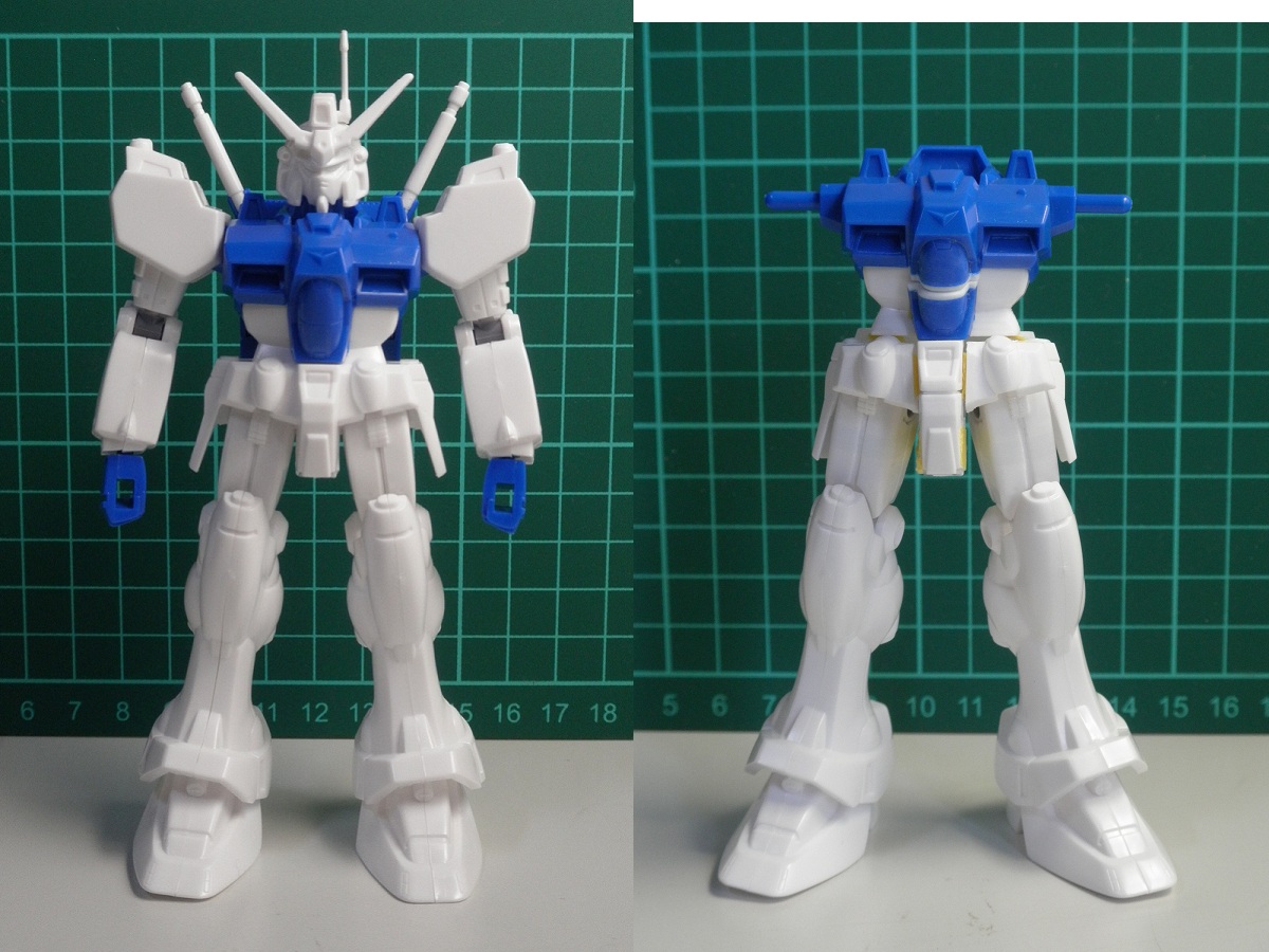 zeriberyuko's tweet image. 旧キット1/144 ガンダムGP01製作記8！前スカートを1mm幅増しして仮止めで一旦付き具合をチェック。下半身のボリュームアップでほんのり伸ばしの腹部、ちょっと足りない＾＾；。もう２mmぐらい伸ばしてもいい感じがするね。
#ガンプラ #旧キット #ガンダム0083