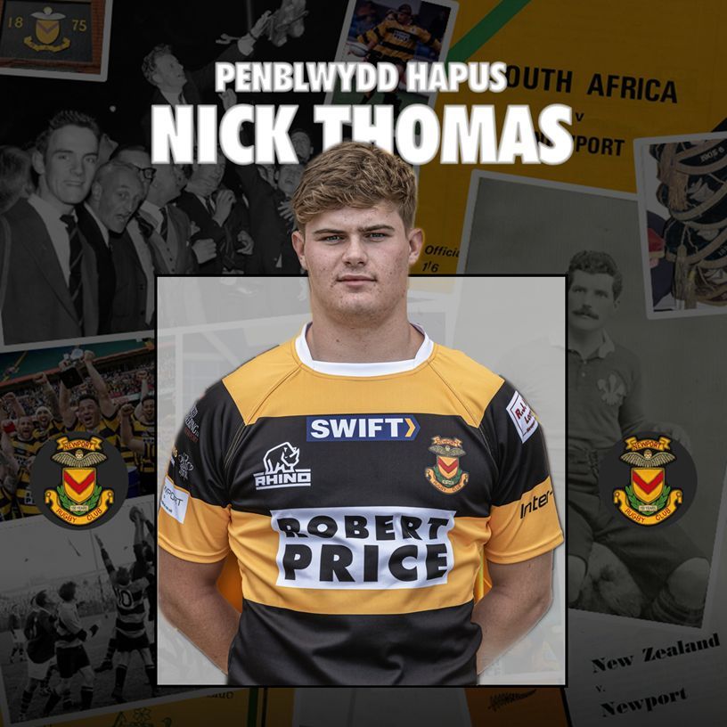 NewportRFC's tweet image. Penblwydd Hapus / Happy Birthday to second row Nick Thomas! Have a good one!