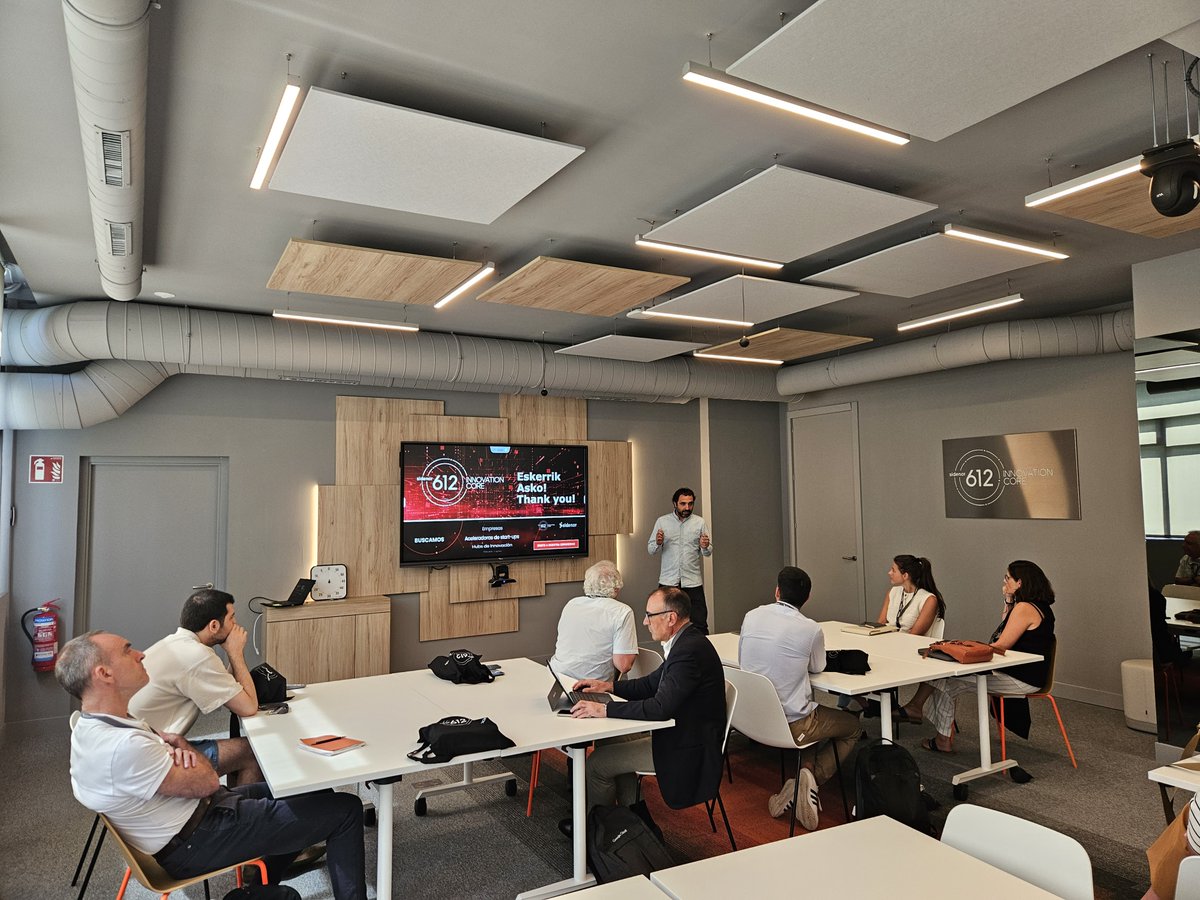 Celebramos un #workshop privado para nuestros socios en torno a los #EspaciosDeDatos.

Una sesión celebraba en el Hub de Innovación Sidenor 612 (<a href="/sidenoraceros/">Sidenor</a>) donde algunos de los socios mostraron diferentes casos de éxito en torno a esta #tecnología.

🙌 ¡Hasta la próxima!