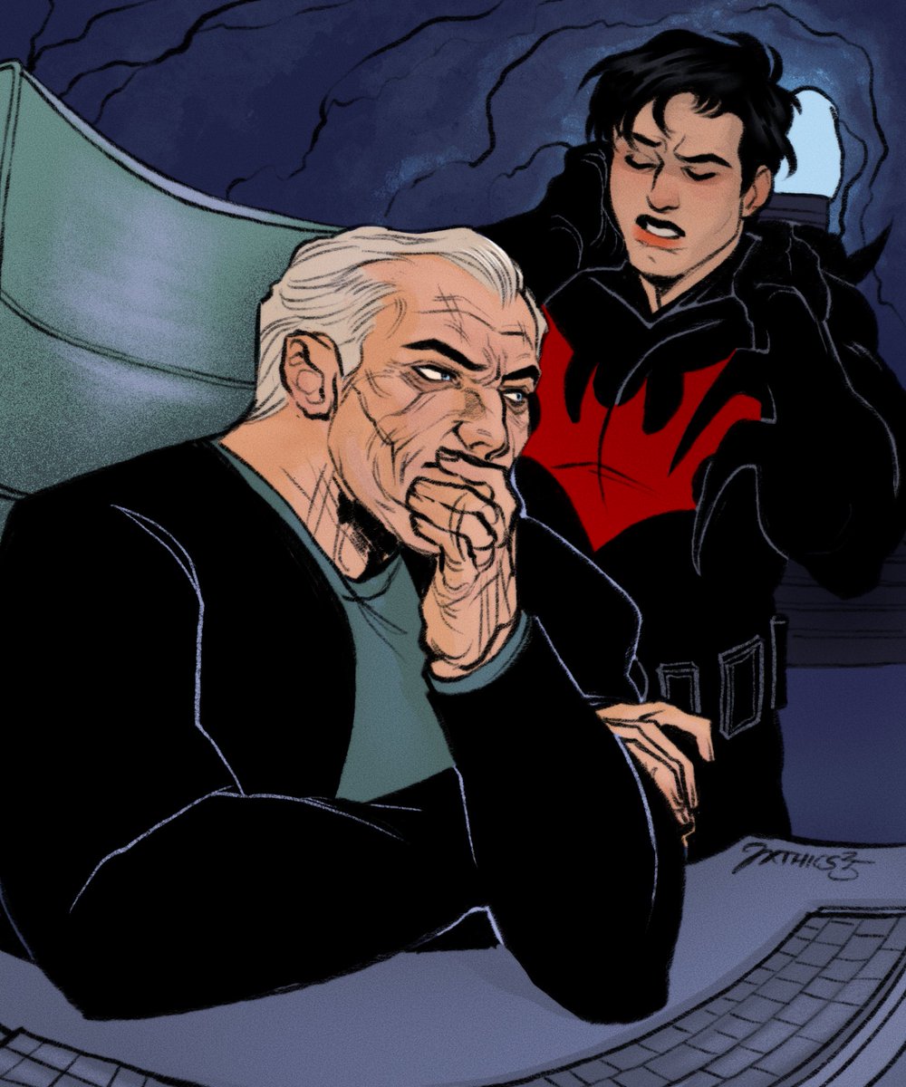 jxthics's tweet image. bruce wayne and terry mcginnis in the batcave for christine via @dcforgaza ! ty again :)
#dccomics #batmanbeyond