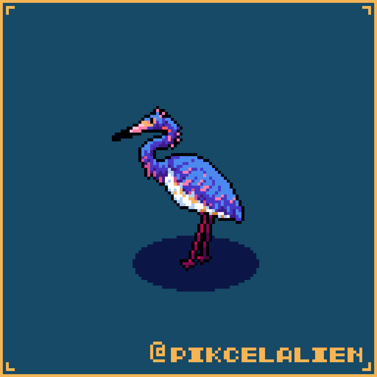 PikCelAlien's tweet photo. Tri colored heron
#bird @Pixel_Dailies  #pixel_dailies

#pixelart #ドット絵 https://t.co/HcdTcINrrv
