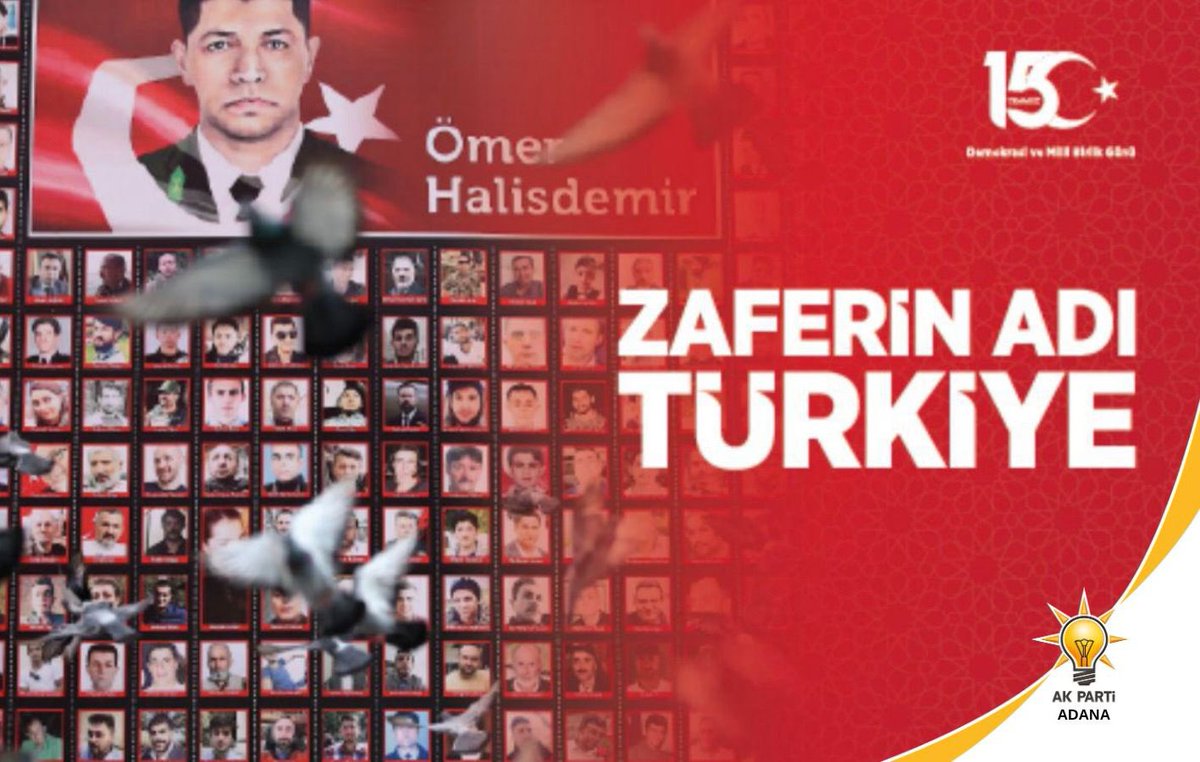 15 Temmuz, milletimizin iradesine sahip çıktığı, darbeye “dur” dediği şanlı bir direnişin adıdır.

O gece sokağa çıkan her bir fert, bu vatanın sahipsiz olmadığını gösterdi.

Şehitlerimizi rahmetle, gazilerimizi minnetle yâd ediyoruz.