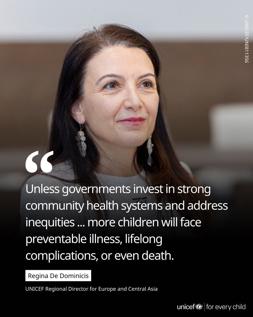 UNICEF_ECA's tweet image. New @WHO and @UNICEF estimates on immunization show that too many children in Europe and Central Asia are missing the vaccines they need to protect them from diseases, as measles and whooping cough surge. Read more from @R_DeDominicis and @hans_kluge: unicef.link/44MgO3U