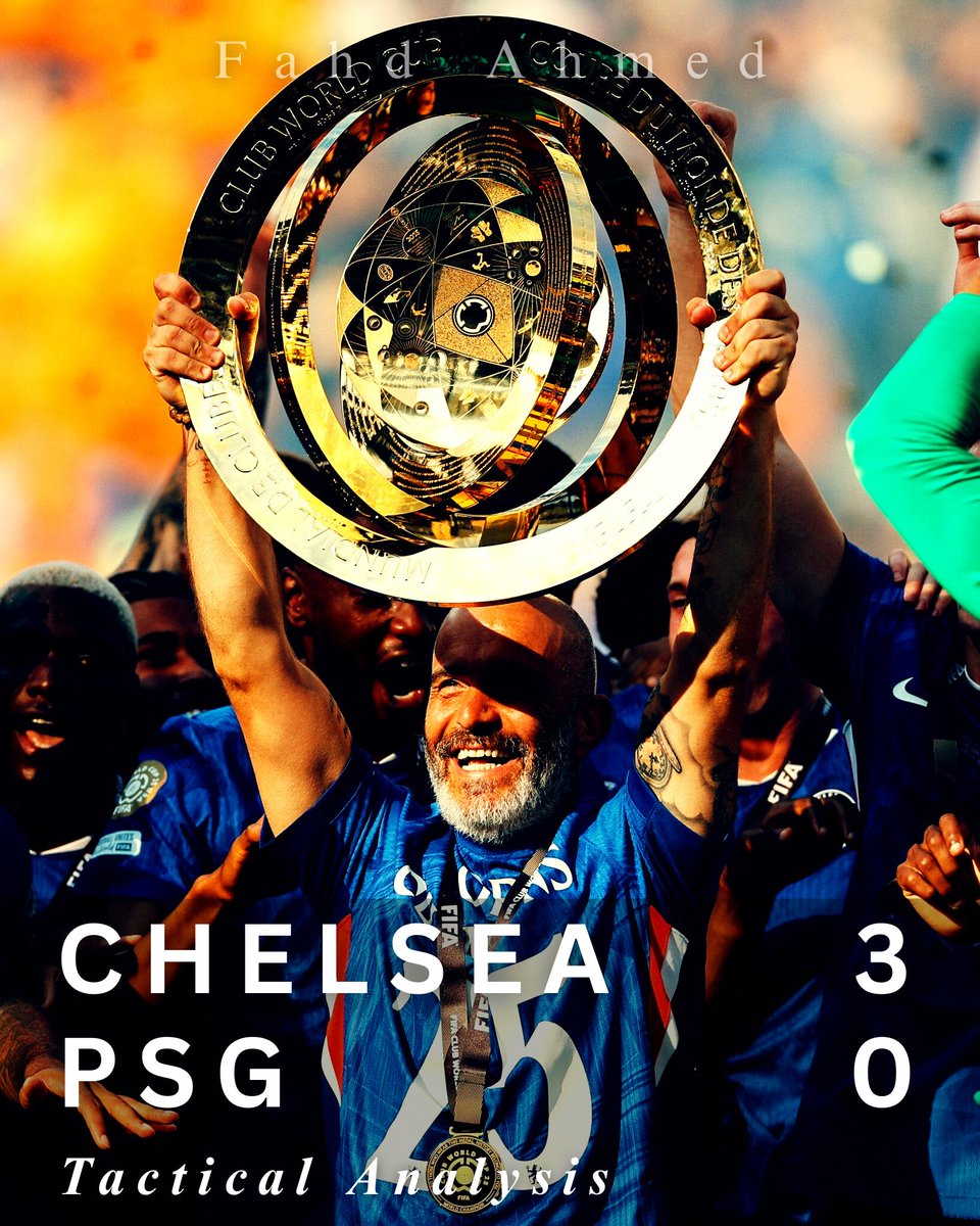 fahdahmed987's tweet image. Tactical Analysis: Chelsea 3-0 PSG
Blues Crowned Champions of the World
