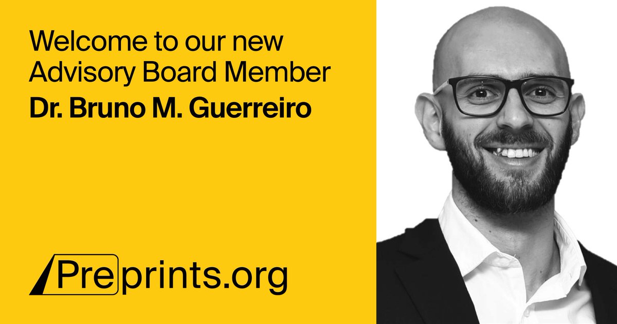 Preprints_org's tweet photo. 🎉Welcome Dr. Bruno M. Guerreiro @cryobiochem to our #AdvisoryBoard! 
Dr. Guerreiro's research focuses on data-driven cryopreservation. His interdisciplinary approach advances open-source biotechnology. 
We're thrilled to have his expertise and support for  #openscience. https://t.co/wMKLuIYfT3