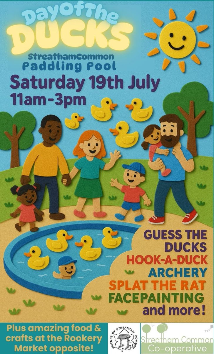 ❤ Streatham (@heartstreatham) on Twitter photo Help keep the Streatham Common Paddling Pool Open & have fun at the Day of the Ducks this Saturday! <a href="/streathamaction/">Streatham Action</a> <a href="/Rookery100/">Streatham Common</a> <a href="/StreathamMums/">Streatham Mums</a> Help keep the Streatham Common Paddling Pool Open & have fun at the Day of the Ducks this Saturday! <a href="/streathamaction/">Streatham Action</a> <a href="/Rookery100/">Streatham Common</a> <a href="/StreathamMums/">Streatham Mums</a>