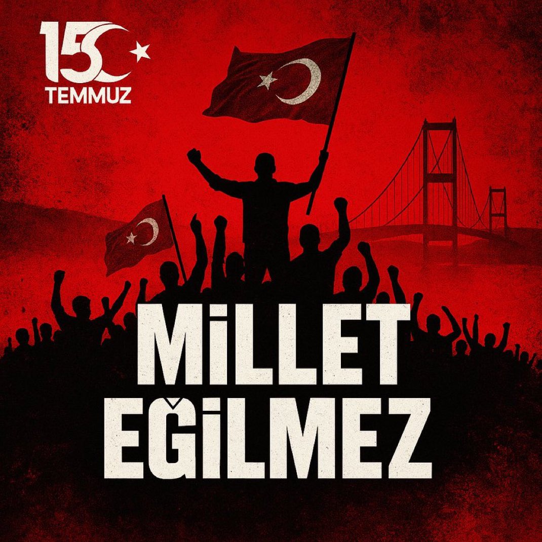 Bir millet birlik olunca hiçbir güç karşılarında duramaz. 15 temmuz'un sene-i devriyesinde tüm şehitlere rahmet diliyorum. Rabbim bu millete bir daha böyle bir gece yaşatmasın...