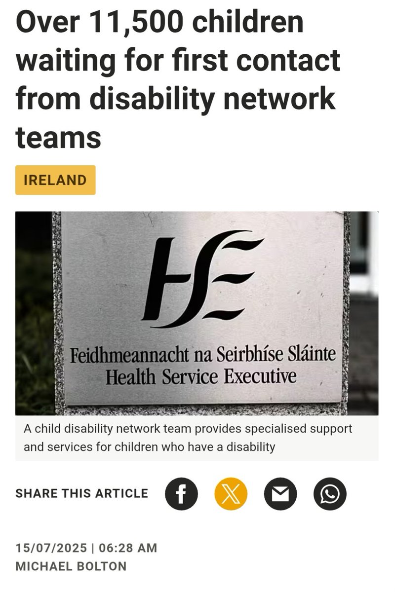 gavpepper85's tweet image. This country is a joke.
The government along with the full support of the bogus left opposition spend millions every week on migrants.
We have over 11500 kids who are now waiting for first contact from disability network teams.
Irish taxpayers money should be spent helping our…