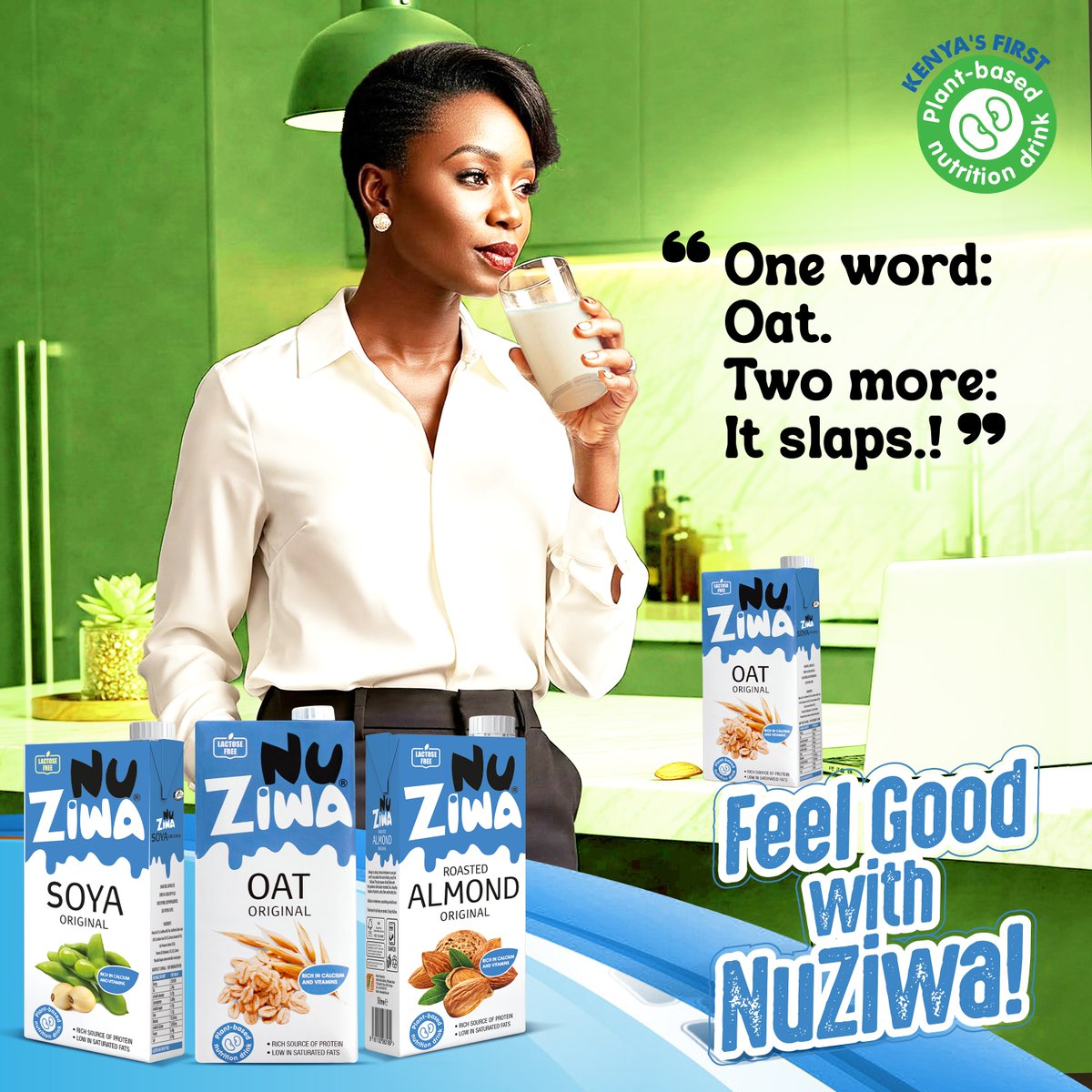 NuZiwaDrink's tweet photo. Didn’t expect it to go this hard. This Oat!!, changed the game. Real talk — it slaps.
#NuziwaAlmond #ItSlaps #PlantBasedPower
#FeelGoodwithNuZiwa
#PlantBasedDrink https://t.co/a5f10CkKjx