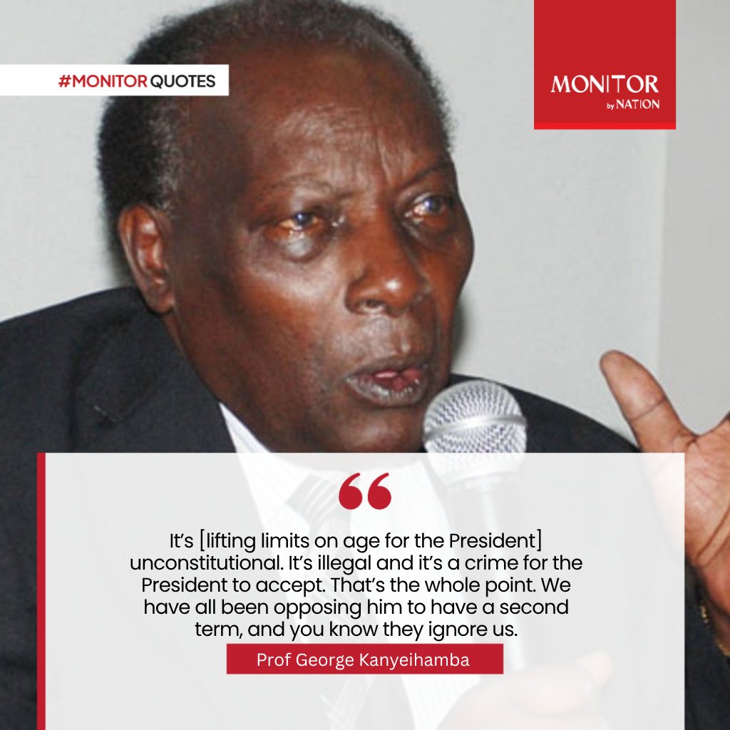 Prof George Kanyeihamba, who passed on yesterday, was a distinguished legal scholar and judge, who contributed immensely to the country’s jurisprudence and dispensation of justice and did not shy away from speaking truth to power bit.ly/4lVkdo5?utm_me… 
#MonitorUpdates