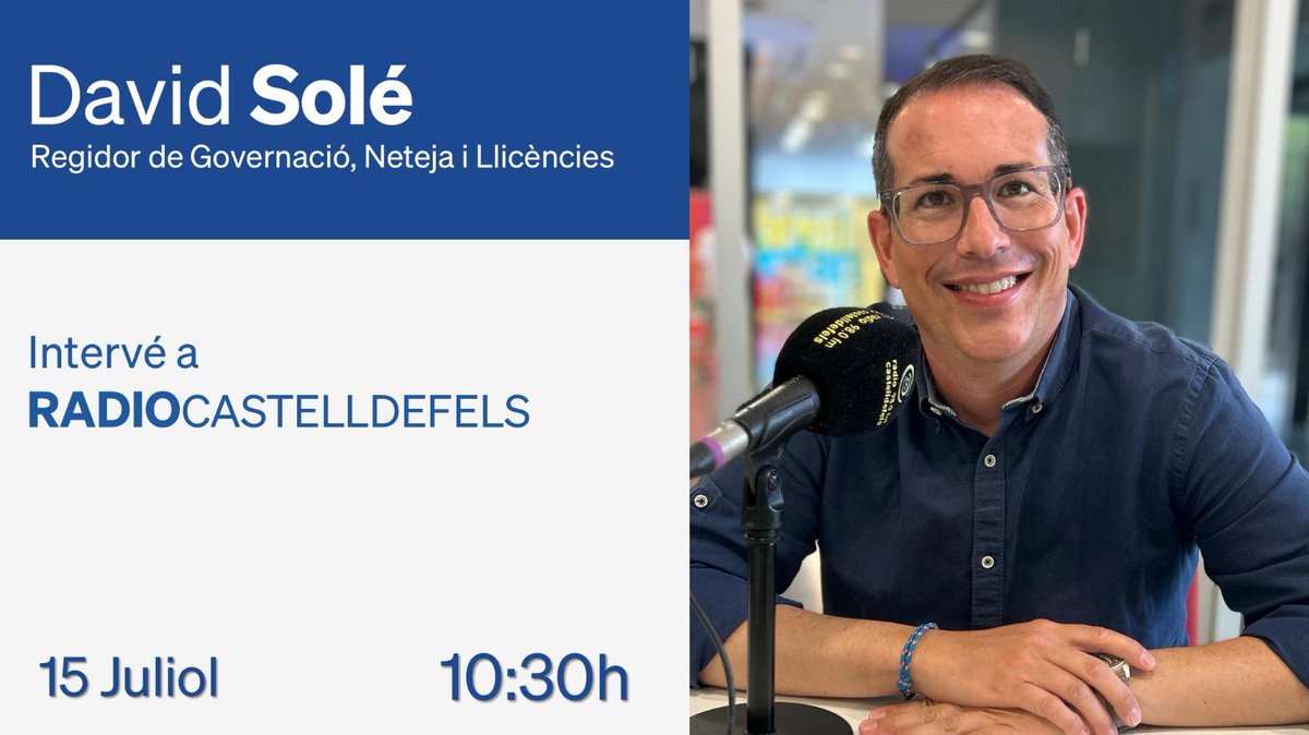 🎙️ Últim Castelldefels Coffee de la temporada!

<a href="/DAVIDSOLEGIMENO/">David Solé Gimeno</a> ens porta una entrevista imperdible per tancar el curs com cal.

No t’ho perdis! ☕🔥

#CastelldefelsCoffee #DavidSolé #ÚltimaEntrevista