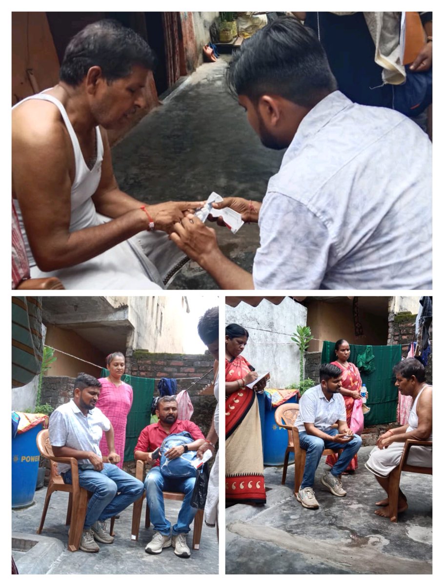 sbccsarang19838's tweet image. સારંગપુર સોનલ પાર્ક માં ઇન્દ્રજીત રામવિલાસ યાદવ ( ઉંમર 60 ) જેમને PF ( પોઝિટિવ) હોવાથી PHC જીતાલી ના Supervisor (MPHS) તરુણ પટેલ ની રૂબરૂ માં RT આપવામાં આવી