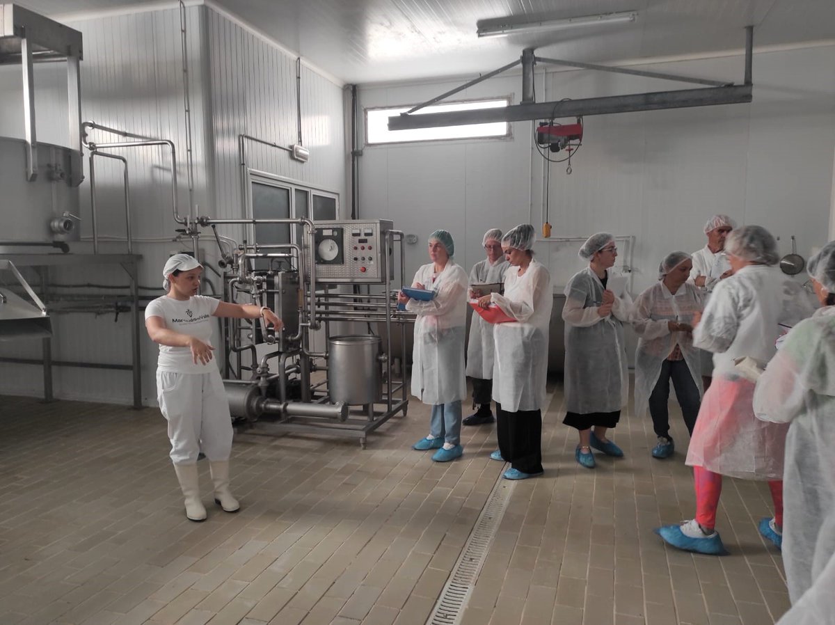 IfapaJunta's tweet image. Las visitas del itinerario formativo Maestro #Quesero 4.0 permiten a los alumnos conocer instalaciones y equipos en #industrias queseras y #cuevas de afinado🧀
Los profesionales del sector comparten experiencias y retos del #queso artesanal para acercar la realidad del #oficio