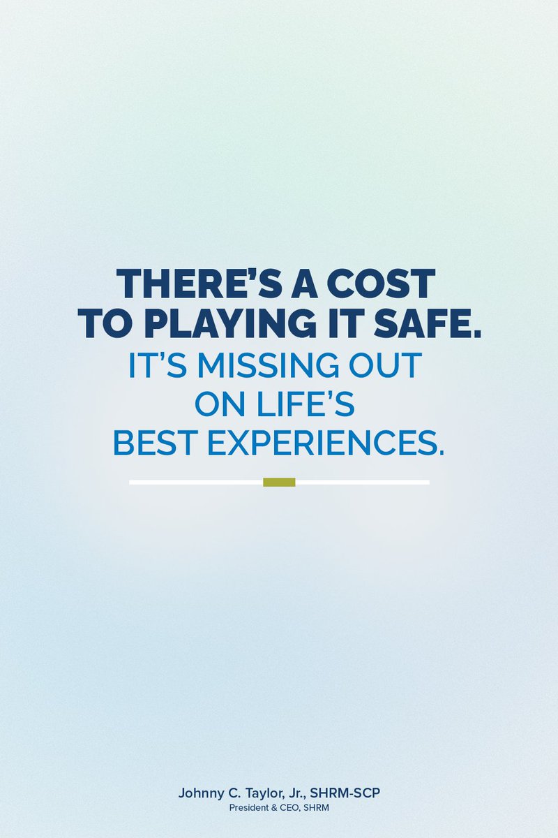 Johnny C. Taylor, Jr., SHRM-SCP (@johnnyctaylorjr) on Twitter photo It's morbid to think about.
But one day, we'll be on our #Deathbed. And we'll ask ourselves:
Are we happy we played it safe?
Or do we wish we took more #Chances? It's morbid to think about.
But one day, we'll be on our #Deathbed. And we'll ask ourselves:
Are we happy we played it safe?
Or do we wish we took more #Chances?
