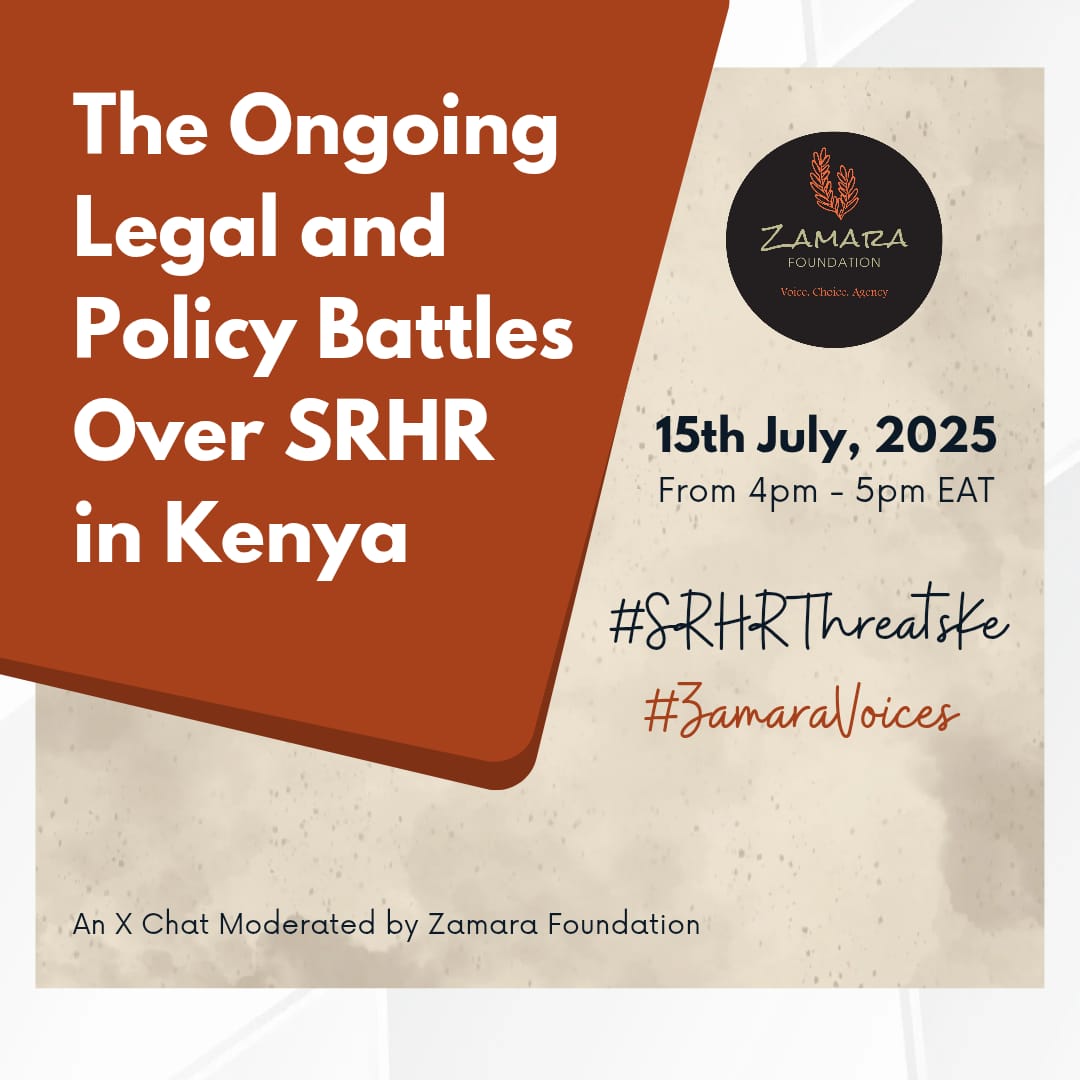 John Miano (@mianojn) on Twitter photo From denied access to services to silencing advocacy, the threats to SRHR in Kenya are real and urgent. Our platform today provides a space to resist with facts, solidarity, and clarity.
#SRHRThreatsKe #ZamaraVoices <a href="/Zamara_fdn/">Zamara Foundation</a> From denied access to services to silencing advocacy, the threats to SRHR in Kenya are real and urgent. Our platform today provides a space to resist with facts, solidarity, and clarity.
#SRHRThreatsKe #ZamaraVoices <a href="/Zamara_fdn/">Zamara Foundation</a>