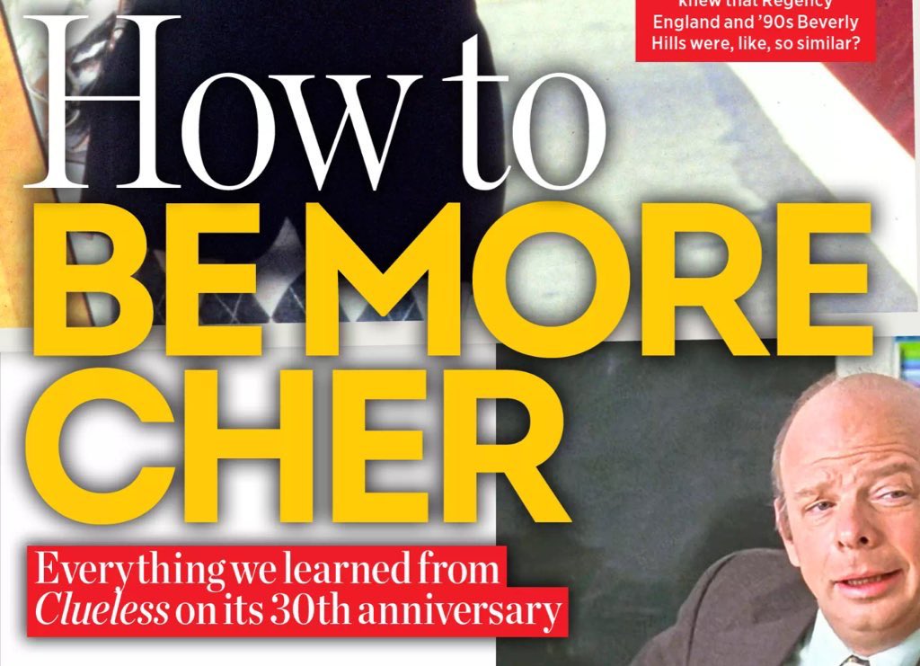 While I do love Clueless, we cannot forget that the main message of the film is that a 15 year old girl dating her college going stepbrother is perfectly fine.