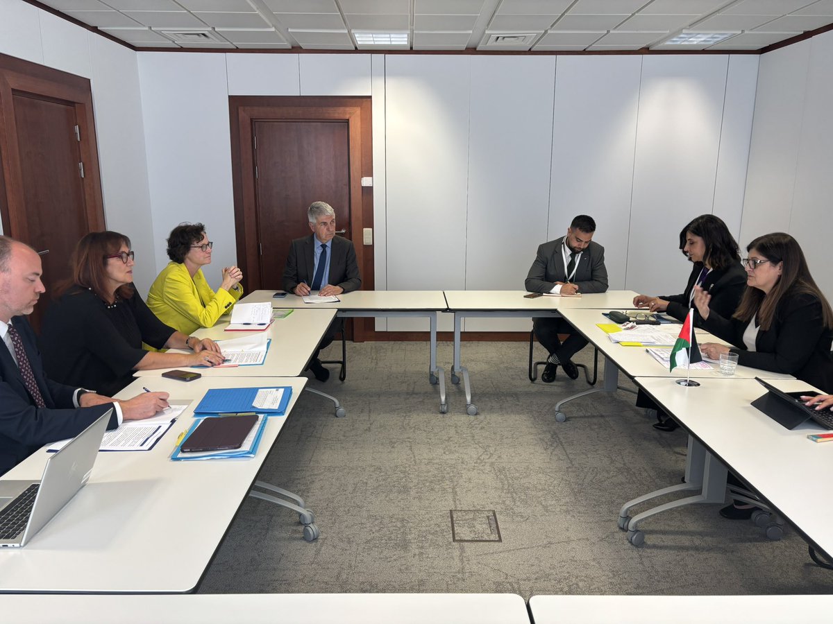 dubravkasuica's tweet image. Congratulations on your appointment, 🇵🇸 Minister of Foreign Affaris, H.E. Varsen Aghabekian Shaheen.
Ahead of the EU–Southern Neighbourhood Ministerial, we discussed the humanitarian situation in Gaza and the West Bank, the EU’s efforts to keep aid flowing, and the dire fiscal…