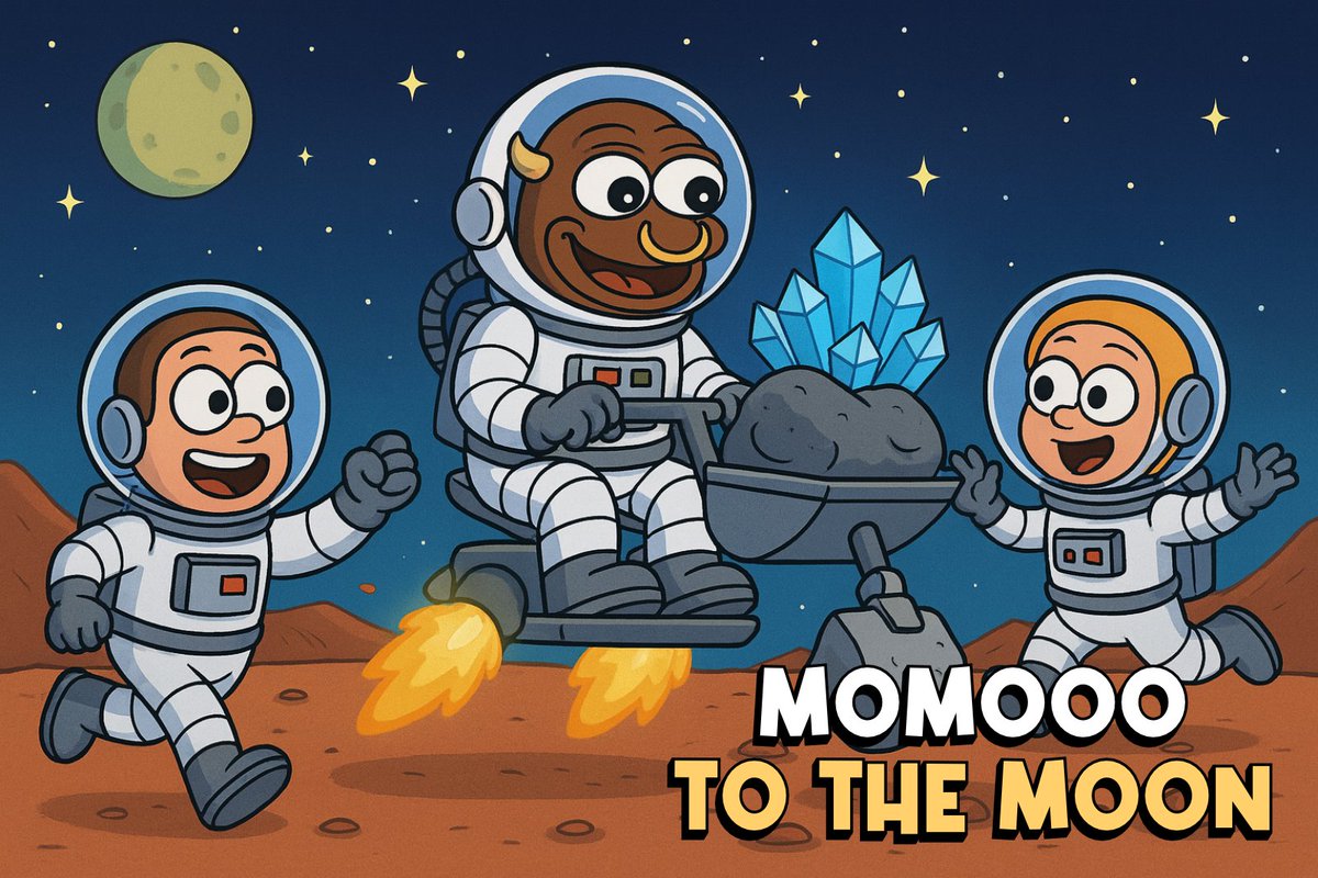 moomoothemoon's tweet photo. Buy the moo. Ride the wave.
$MOMOOO is moving! 📈🐄 https://t.co/Gx07EuejOJ