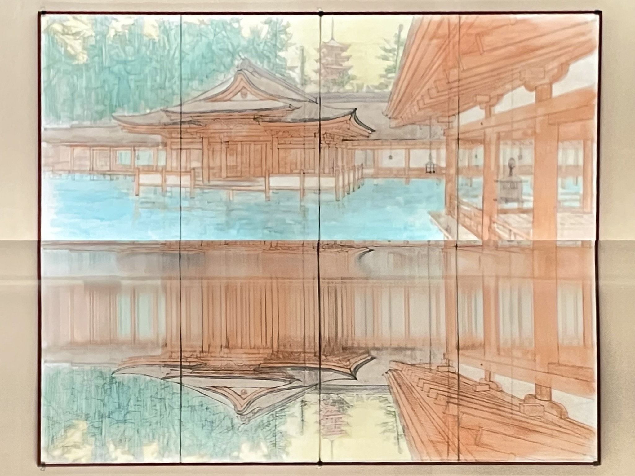 平山郁夫 厳島神社 宮島 複製 平山郁夫厳島神社宮島複製