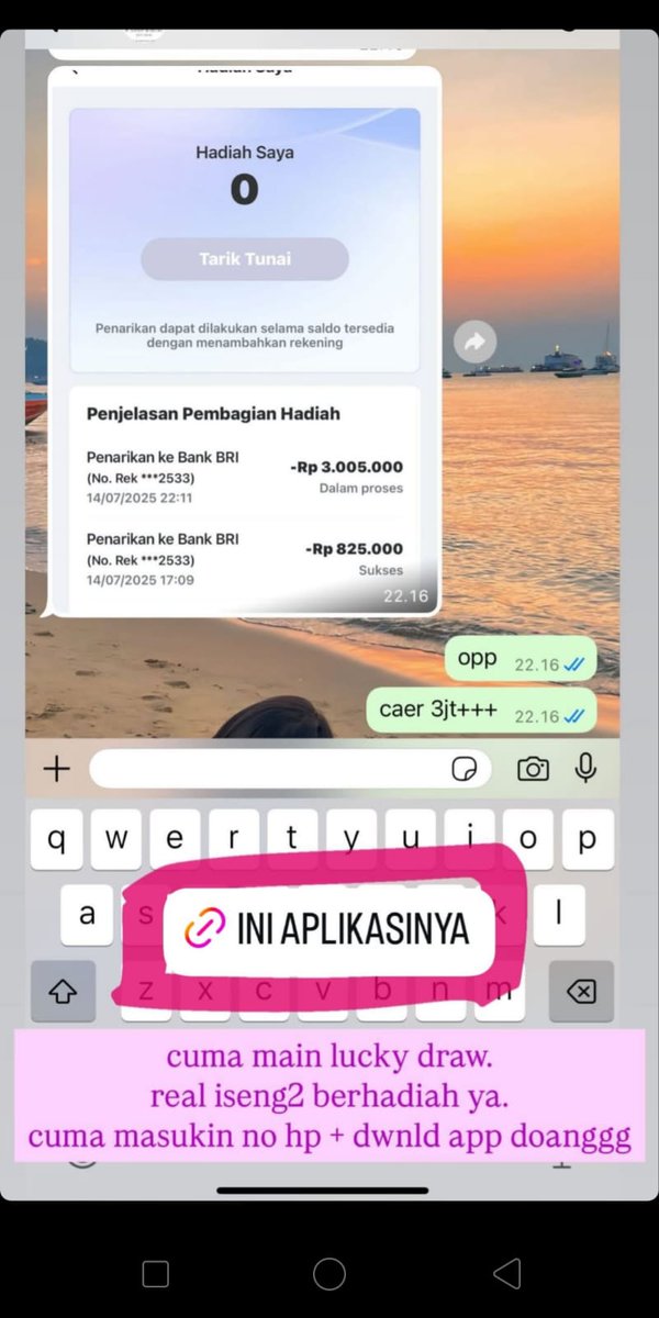 pinanasss's tweet photo. Yuk gaisss yg mau cari uang recehh.. tanpa ktp ya, cuma no hp. Jadi aman 
https://t.co/iRwrPwggne
Langsung aja klik link ini ya gais, yg mau tukeran link jg boleh loh, komen atau dm aja, sebelum eventnya abis, sayang bngett😭 #cuan https://t.co/XOqmTvdQly