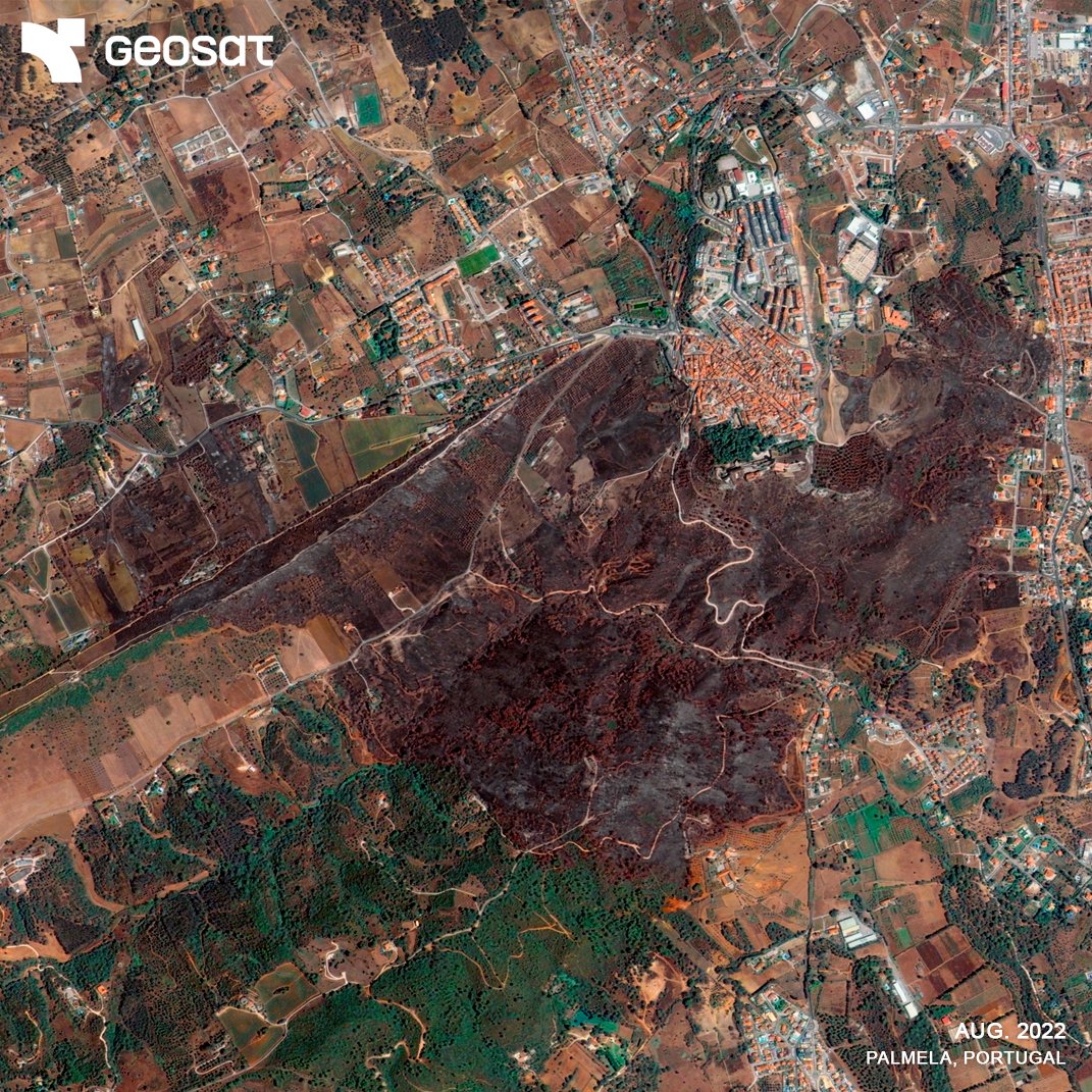 geosat_sat's tweet image. 🔥 See the before, during & after of a wildfire, from space.
With VHR imagery, 10+ years of archive & delivery from just 15 min after capture, satellite data can help insurers, risk managers & authorities assess damage, track recovery & act fast, without being on-site.